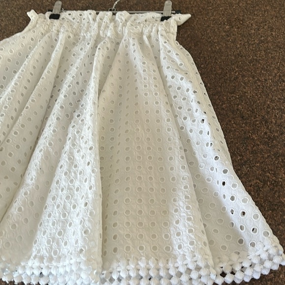 AQUILANO RIMONDI Italy ladies white eyelet skirt-L-GORGEOUS! - Picture 3 of 11